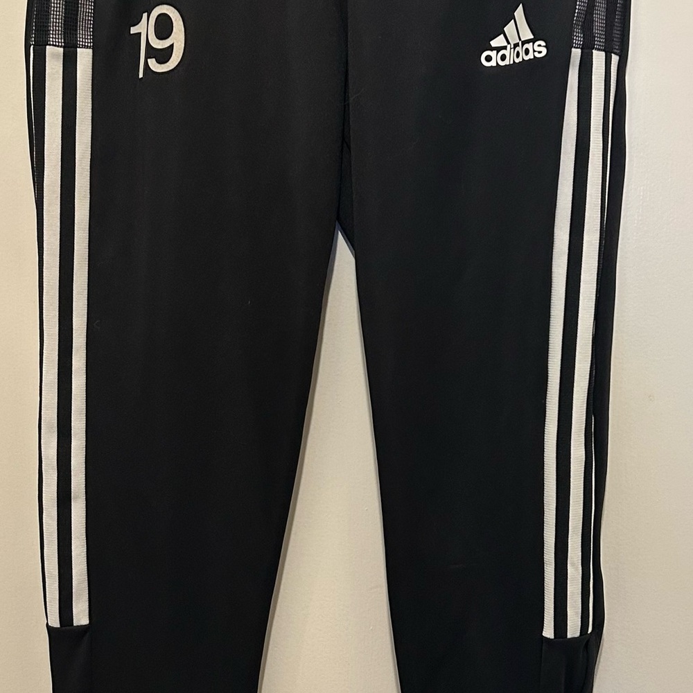 Adidas Youth Tiro 21 Track Training Pants GM7374 Black/White - Youth Large